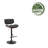 Pehrson Swivel Height Adjustable Faux Leather Mid-Century Bar Stool-571361725