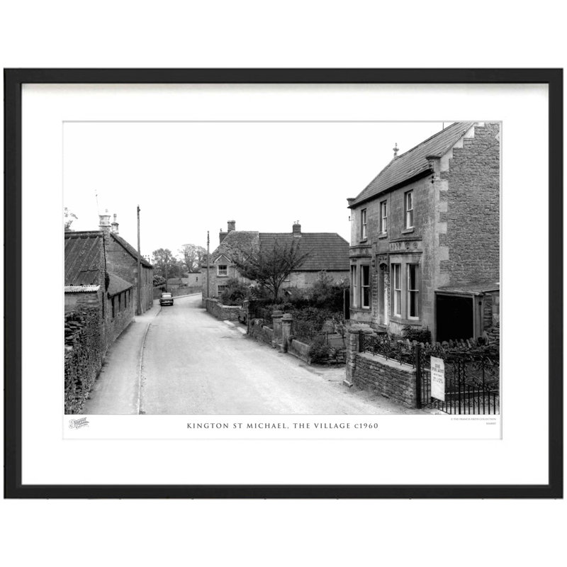 Kington St Michael, The Village C1960 - Single Picture Frame Print, 28cm H x 36cm W x 2.3cm D