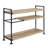 Bookshelf W/3 Shelves In Oak & Sandy Black Finish,Console Table,Sofa Table