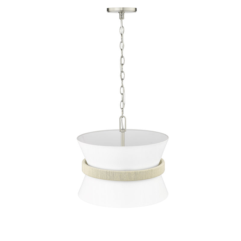 Lenie 3 - Light Unique/Statement Pendant, Brushed Nickel