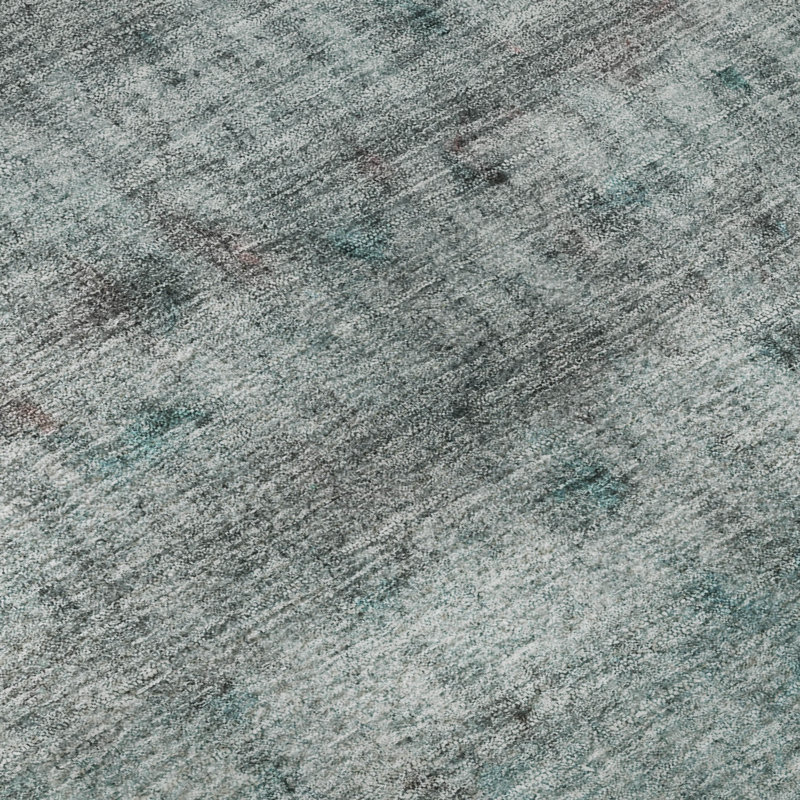 Premium Machine Washable Mayfield Stripes Rug, Teal, 5' x 7'6"