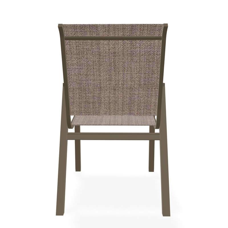 Bazza Outdoor Dining Chair, Beachwood, Augustine Fennel Sunbrella®