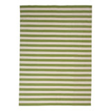 Green & White Dhurrie Cotton Rug - 10' x 14'11"