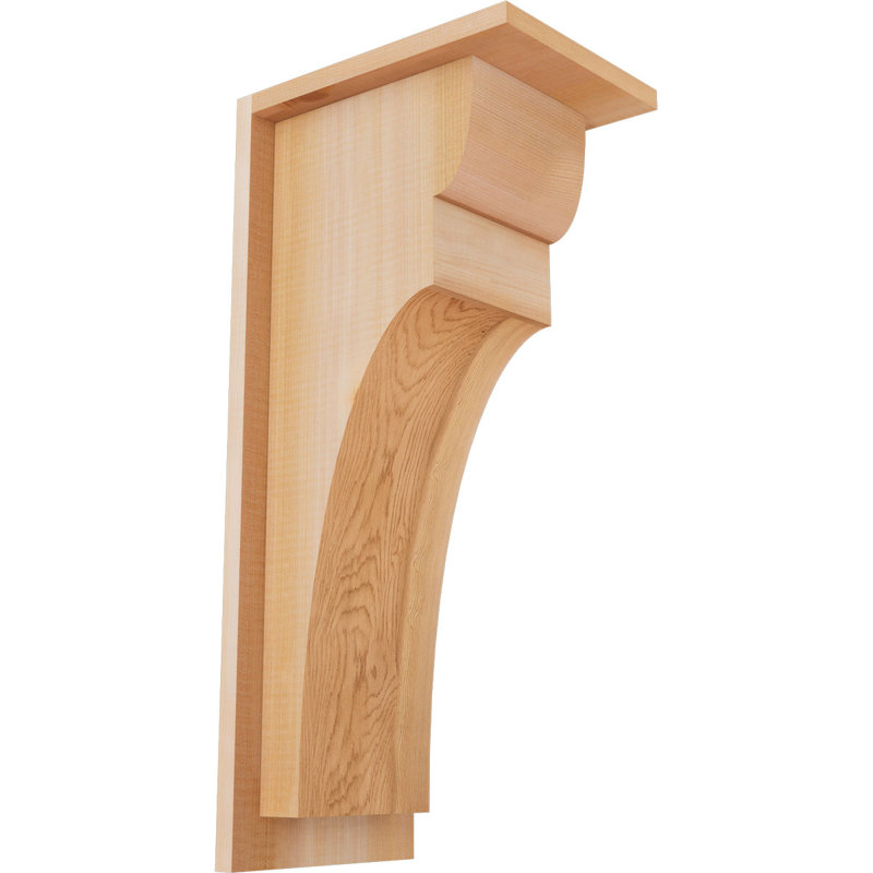 Yorkshire Yorktown avec plaque arrière, H 22 po x l 7,5 po x P 10 po, Cèdre rouge, Lisse