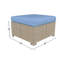 Repose-pieds d'extérieur en osier avec coussin Sunbrella Henri-121508593