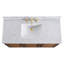Meuble-lavabo simple 48 po avec plateau en marbre de Carrare Serenity