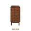  Buffet d'appoint à 4 portes avec façades géométriques sculptées Sapa Mid-Century Modern-847914025