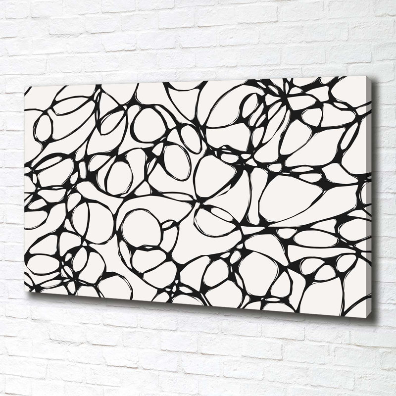 Chaotic Circles - Wrapped Canvas Print