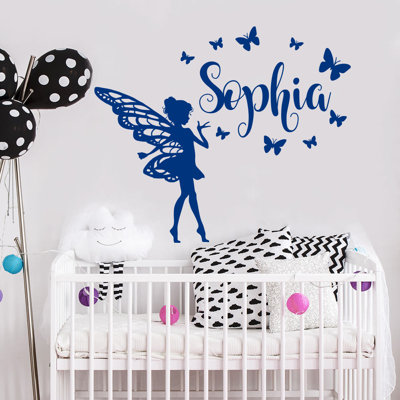 Décalcomanie murale chambre de bébé papillon