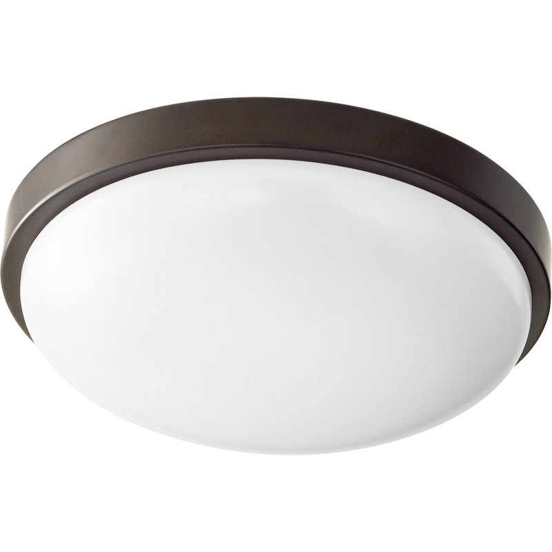 Darleen Glass Ceiling Mount, 3.25" H x 11.5" W x 11.5" D, Nickel