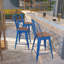 Tabouret de salle à manger en métal Margherite-466744695-460918466
