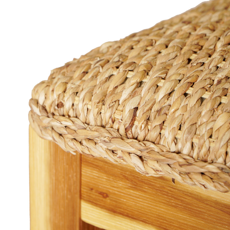 Banc de rangement en bois Bracy, Brun, Brun