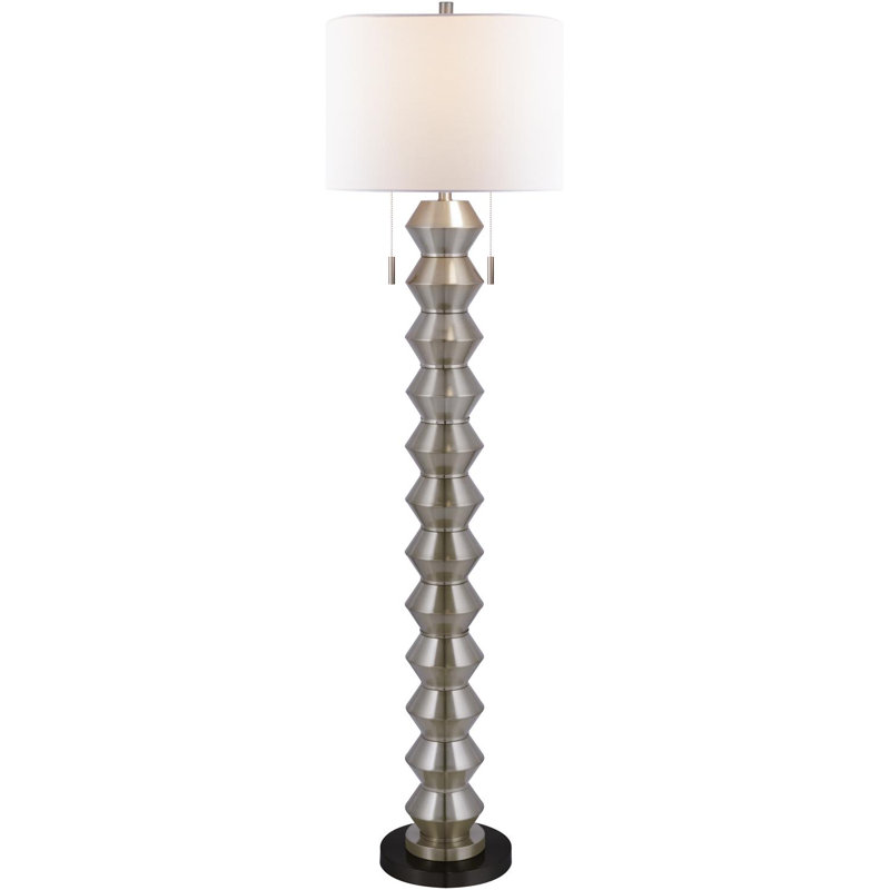 Lampe sur pied Marylue Haiylee Olivet, Argent argent