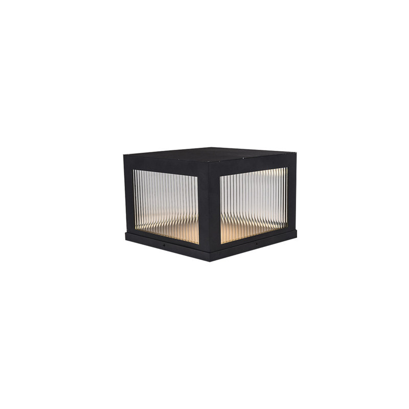 Luminaire à DEL à 1 lumière câblé, Noir, H 14 po x l 14 po x P 10 po