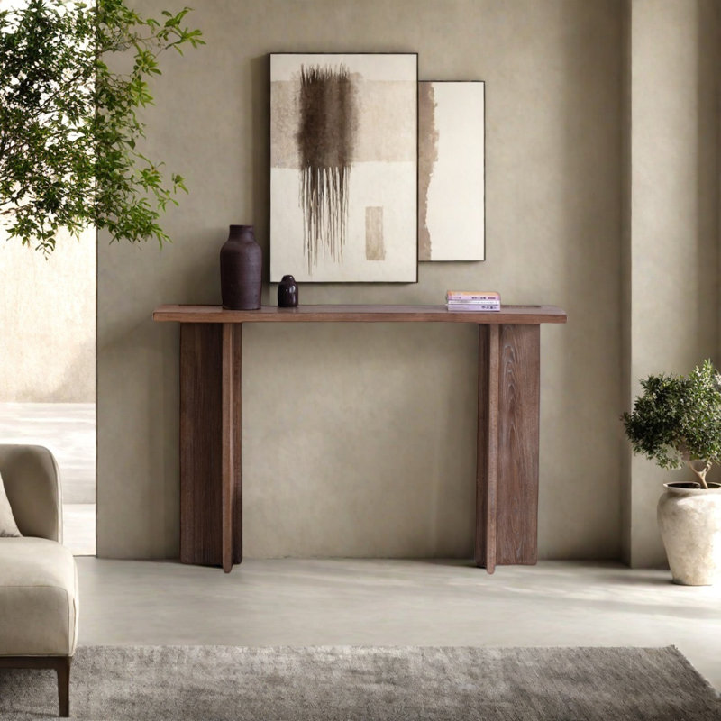 Console rétro minimaliste, H 35,43 po x l 47,24 po x P 11,02 po