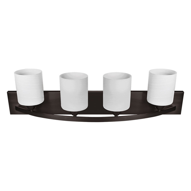 4 - Light Dimmable Vanity Light, Oil Rubbed Bronze