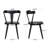 Black Solid Wood Dining Arm Chairs With Curved Back-1765536051
