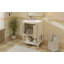 Meuble-lavabo de luxe moderne de 24 po avec lavabo en céramique, meuble de salle de bain avec tablette ouverte et rangement fermé-1750531102