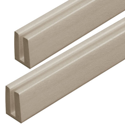 Panneau de treillis en vinyle H 48 po x l 1,18 po