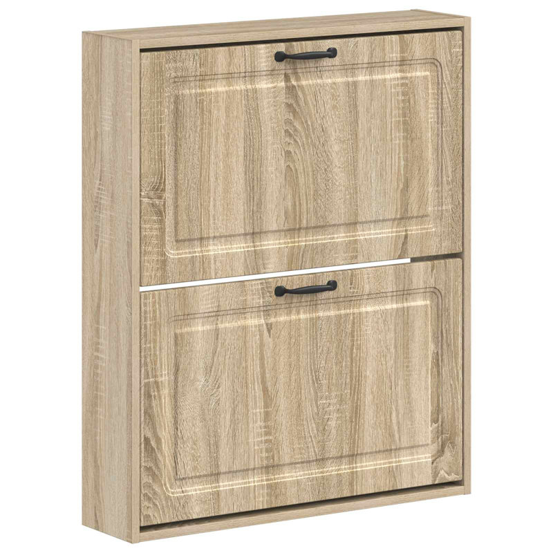 Shoe Storage, 86 cm H x 71 cm W x 17 cm D, Sonoma Oak