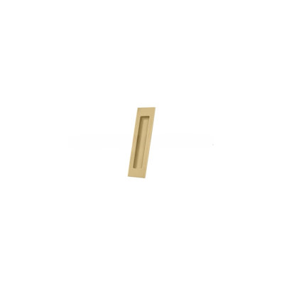 Deltana FP7178U4 Flush Pull, Rectangular, HD, 7" x 1-7/8" x 3/8", Solid Brass in Brushed Brass