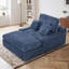 Canapé 53,5 po surdimensionné avec méridienne à assise profonde et 3 coussins - aucun assemblage requis-644675935