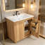 Meuble-lavabo avec lavabo, 2 portes et 1 tiroir