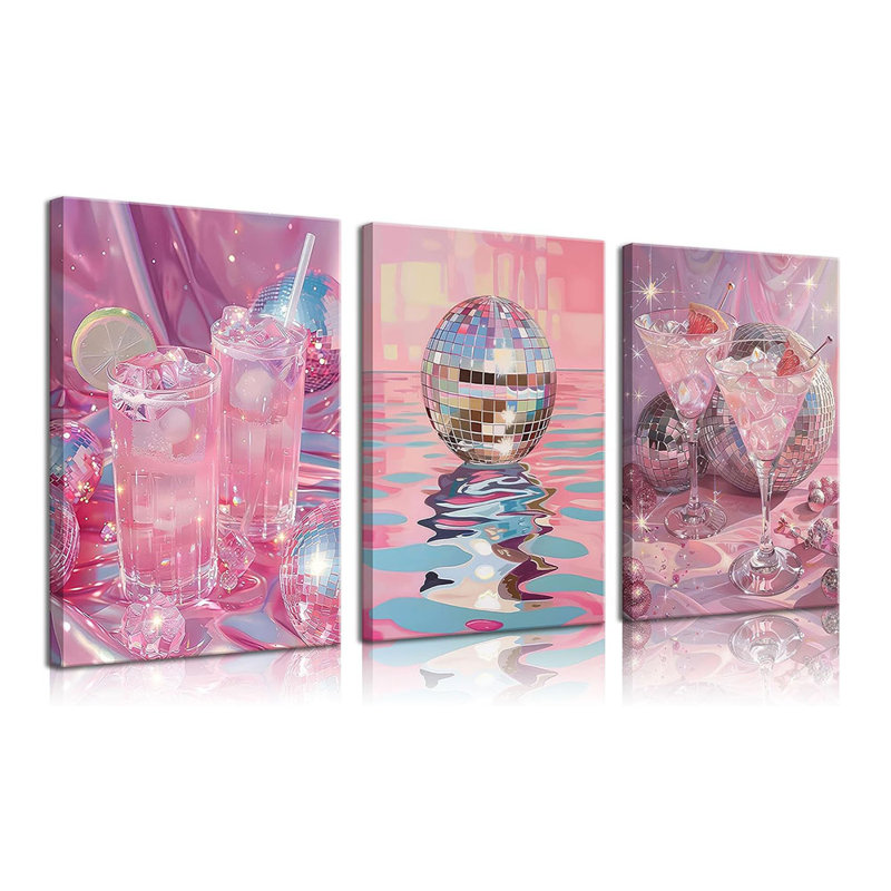 3 Piece Wrapped Canvas Print, 60 cm H x 40 cm W