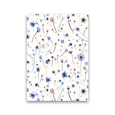 Blue Soft Flowers - Print