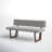 Mukai Polyester Upholstered Bench-1932116266