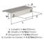 Poignée de meuble Streamline II - paquet de 25-111778815-111778818