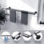 Double barre à serviettes en acier inoxydable SUS 304, porte-serviettes mural pour salle de bain-104901287-104901288
