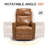 30.5 "W Manual Genuine Leather Swivel Rocker Recliner Vintage Recliner With Heated Massage（set of 2)-781672402