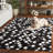 Leather Geometric Indoor Rug-107495275