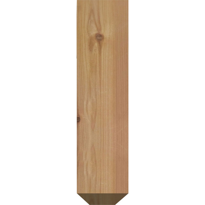 Support simple Ironcrest de 4 po Ashford, 16"H x 13 1/2"D, Cèdre rouge de l'Ouest l 4 po x T 4 po (sciage br
