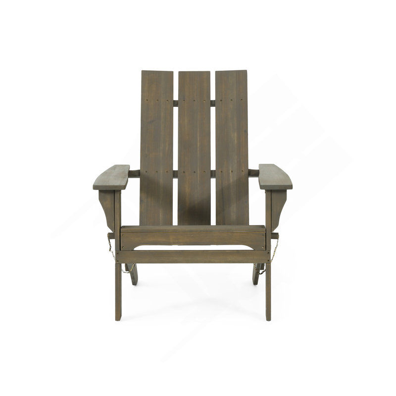 Foldable Adirondack Chair, Gray