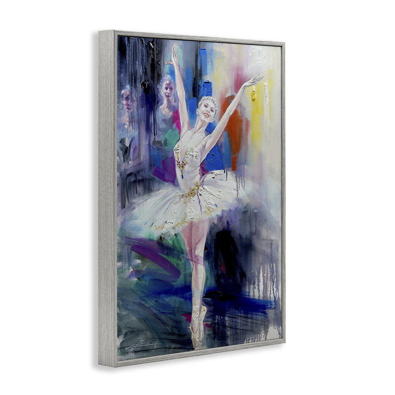 «Bold Ballerina Abstraction», estampe numérique, conception de Lucille Lee, H 24 po x l 16 po, Estampe numérique Farmhouse