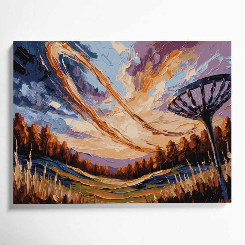 Art sportif sur toile brun, H 24 po x l 36 po