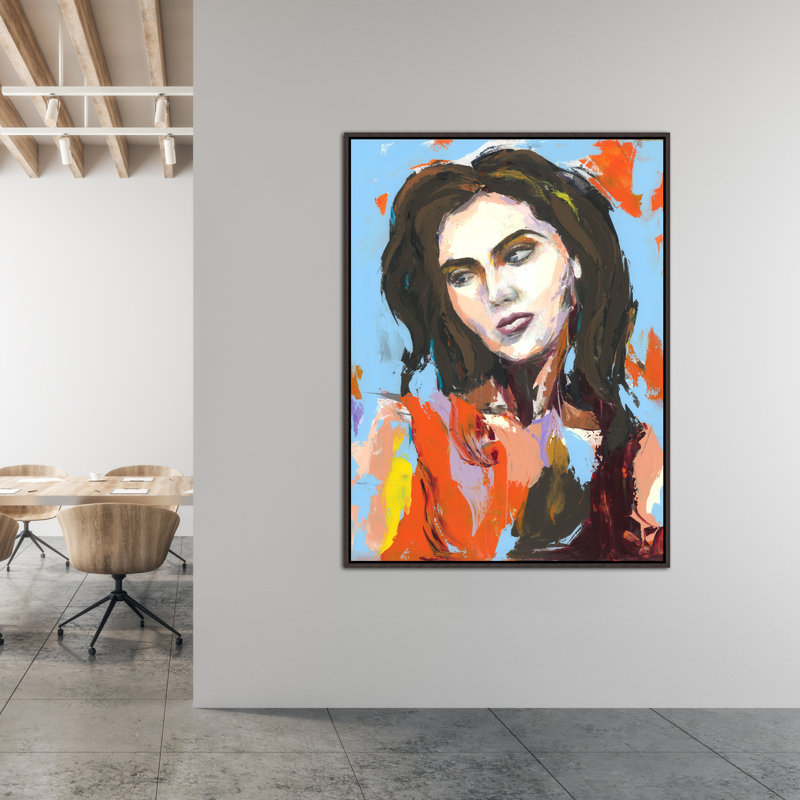 «Far off Gaze» par Bella Lane - peinture sur toile, Image au gel brossé