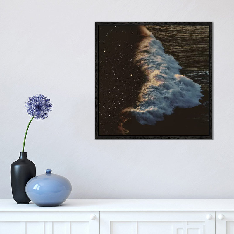 Multiverse 1 Piece Wall Art on Canvas, 45.72 cm H x 45.72 cm W, Black Framed