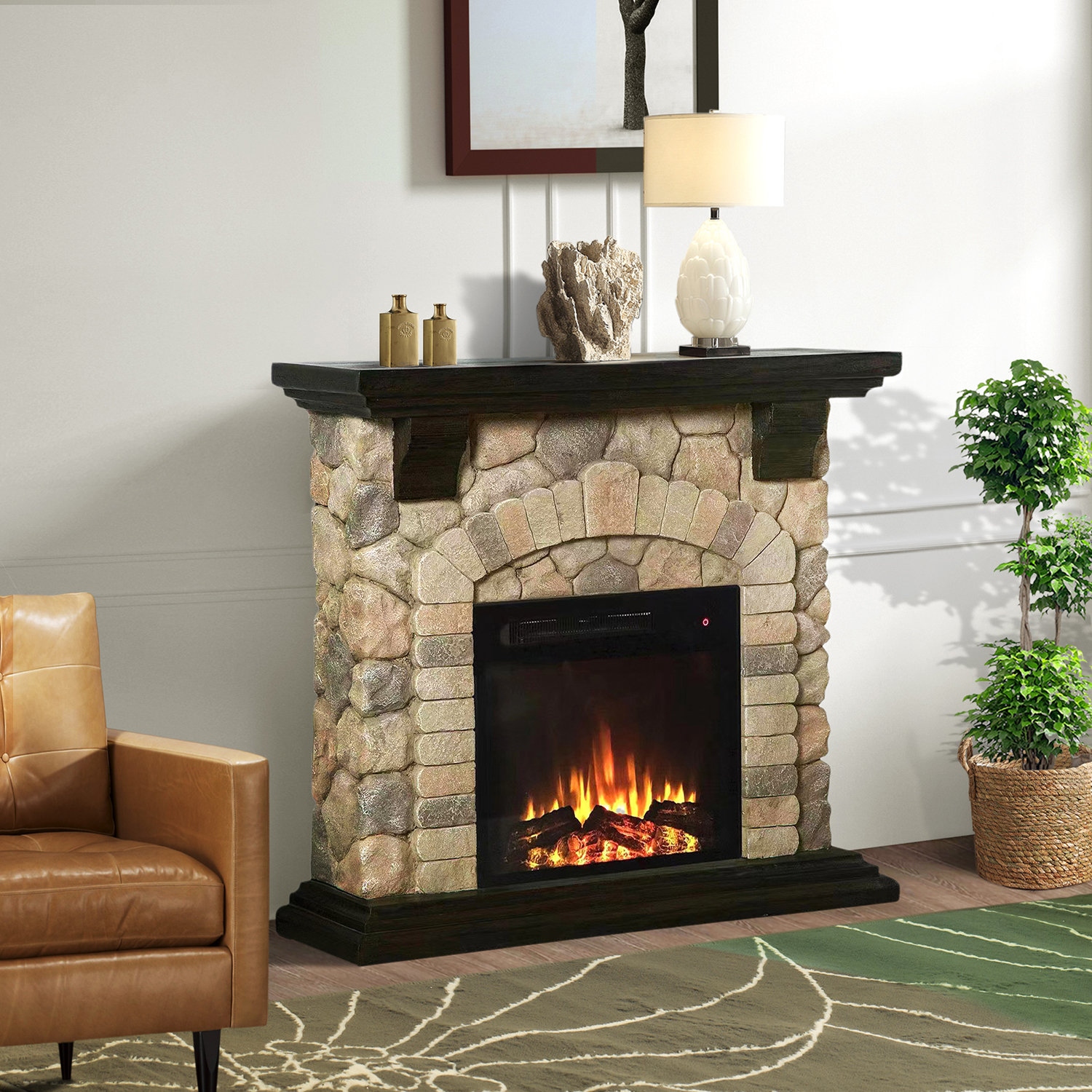 Loon Peak Nordmeyer Electric Fireplace & Reviews | Wayfair