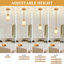 Bette 1-Light Modern Crystal Single Pendant Light With Adjustable Height-374363680
