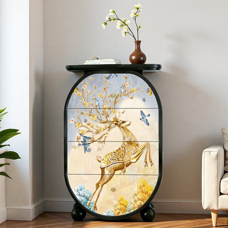 Armoire console en bois massif French French
