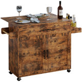 Adrees Wood Kitchen Island