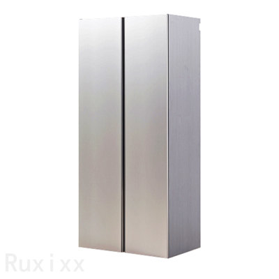 Modern Metallic Wall-Mounted Bathroom Storage Cabinet with Soft Close Doors