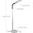 Litespan 53 in. Industrial Dimmable LED Floor Lamp with Height Adjustable Gooseneck Head-62954045