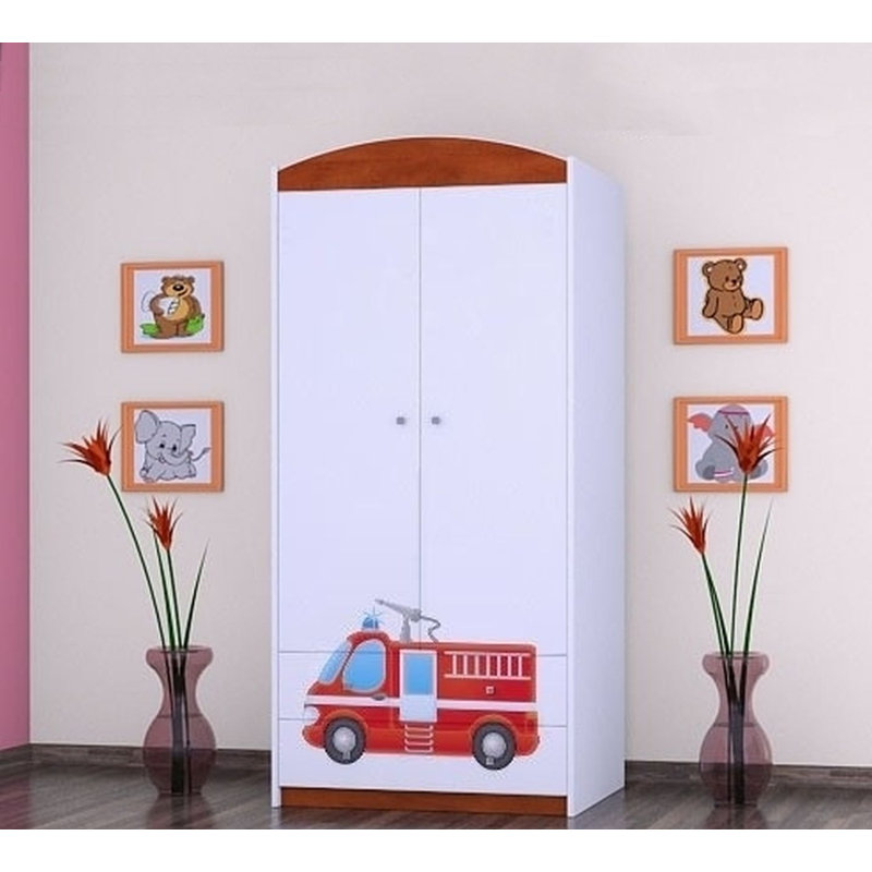Brenner 2 Door Wardrobe, Red