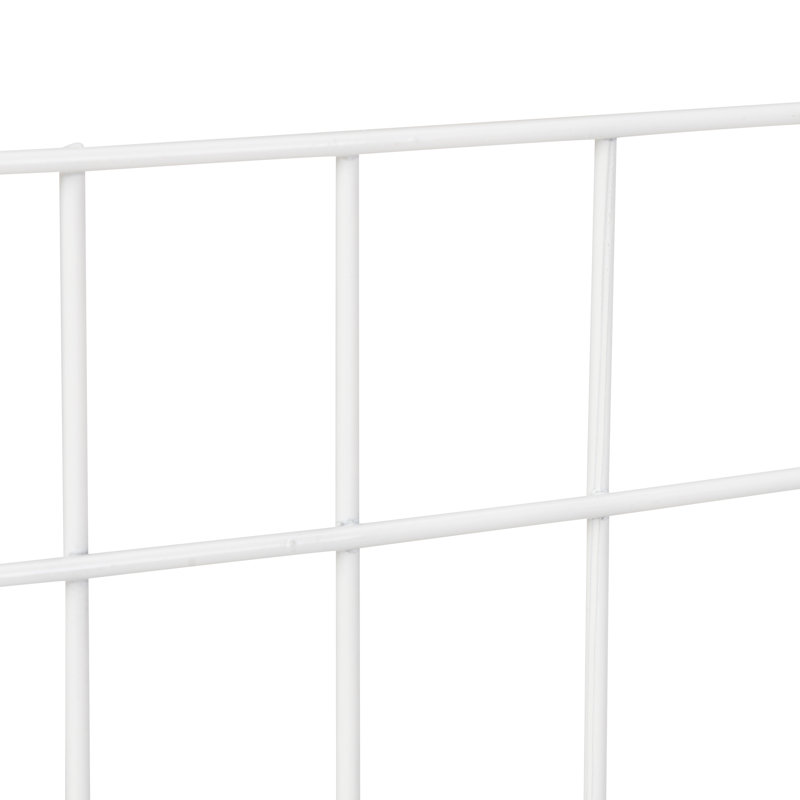 Barrière pour animaux autoportante, clôture pour escaliers, portes et couloirs, blanc