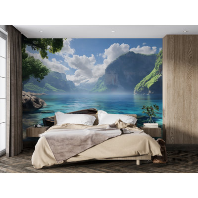 Papier peint Tropical Mountain Lake
