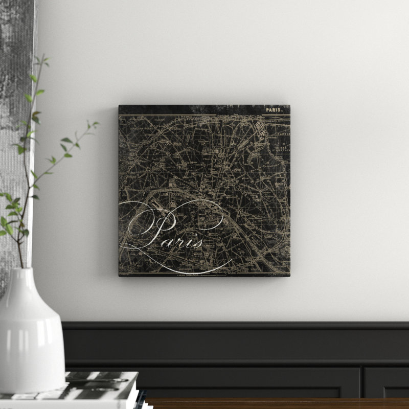 East Urban Home 'Paris Map II' by Tre Sorelle Studios Graphic Art Print ...